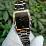 Đồng hồ Seiko Mens Diamond Dress Black Ion Watch SKP340