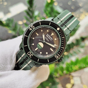 Đồng hồ Swatch x Blancpain Bioceramic Green Abyss SO35G100